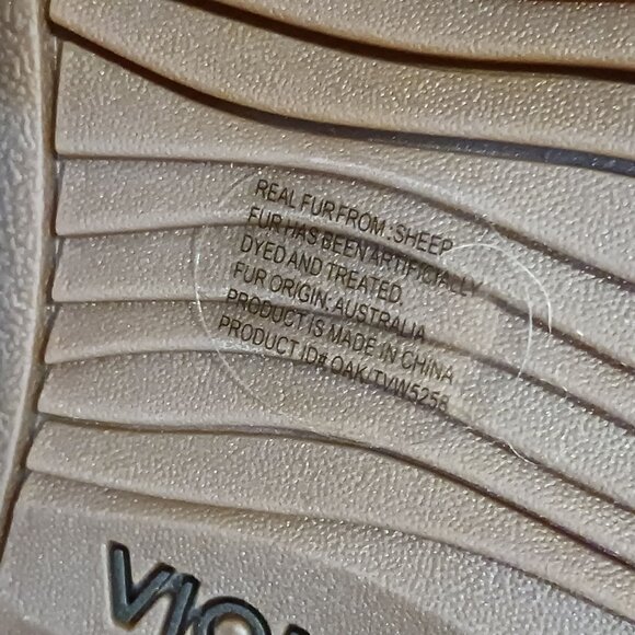 NEW Vionic Womens Splendid Oak Suede Sheep Fur Booties Sand/Cream Size 7.5 - Picture 11 of 13